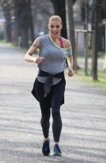 MICHELLE HUNZIKER on the Set of a Commercial in Milan 03/14/2017