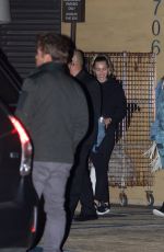 MILEY CYRUS Arrives at Nobu Restaurant in Los Angeles 03/28/2017