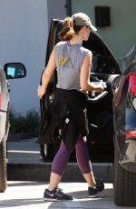 MINKA KELLY Leaves a Gym in Los Angeles 03/02/2017