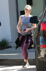 MINKA KELLY Leaves a Gym in Los Angeles 03/02/2017