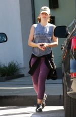 MINKA KELLY Leaves a Gym in Los Angeles 03/02/2017
