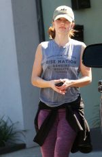 MINKA KELLY Leaves a Gym in Los Angeles 03/02/2017