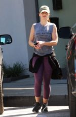 MINKA KELLY Leaves a Gym in Los Angeles 03/02/2017
