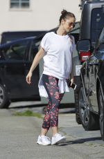 MINKA KELLY Leaves a Gym in Los Angeles 03/23/2017