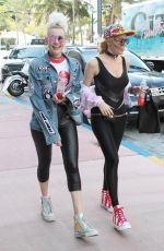 MIRIAM and OLIVIA NERVO Leaves Their Hotel in Miami 03/23/2017
