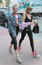 MIRIAM and OLIVIA NERVO Leaves Their Hotel in Miami 03/23/2017