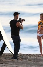 MISCHA BARTON in Bkini on the Set of a Photoshoot for 138 Water in Malibu 03/13/2017