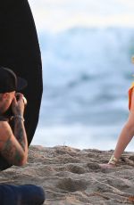 MISCHA BARTON in Bkini on the Set of a Photoshoot for 138 Water in Malibu 03/13/2017
