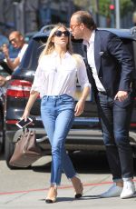 MORGAN STEWART Out with Her Husband in Beverly Hills 03/08/2017
