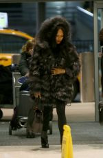 NAOMI CAMPBELL at JFK Airport in New York 03/11/2019