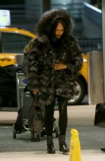 NAOMI CAMPBELL at JFK Airport in New York 03/11/2019