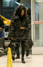 NAOMI CAMPBELL at JFK Airport in New York 03/11/2019