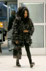 NAOMI CAMPBELL at JFK Airport in New York 03/11/2019