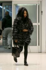 NAOMI CAMPBELL at JFK Airport in New York 03/11/2019