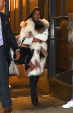 NAOMI CAMPBELL Leaves Bravo Studios in New York 03/07/2017