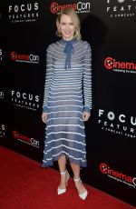 NAOMI WATTS at Focus Features Presentation at CinemaCon in Las Vegas 03/29/2017