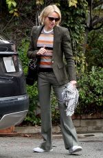 NAOMI WATTS Out and About in Brentwood 03/01/2017