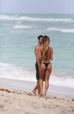 NATALIA BORGES In Bikini on the Beach in Miami 03/25/2017