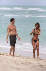 NATALIA BORGES In Bikini on the Beach in Miami 03/25/2017