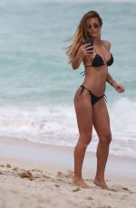 NATALIA BORGES In Bikini on the Beach in Miami 03/25/2017