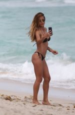 NATALIA BORGES In Bikini on the Beach in Miami 03/25/2017