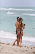 NATALIA BORGES In Bikini on the Beach in Miami 03/25/2017