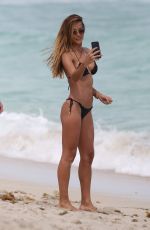 NATALIA BORGES In Bikini on the Beach in Miami 03/25/2017