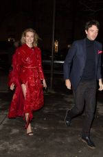 NATALIA VODIANOVA out for Dinner at Manko Restaurant in Paris 03/04/2017