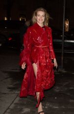 NATALIA VODIANOVA out for Dinner at Manko Restaurant in Paris 03/04/2017