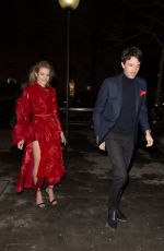 NATALIA VODIANOVA out for Dinner at Manko Restaurant in Paris 03/04/2017