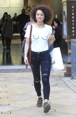 NATHALIE EMMANUEL Out Shopping in Los Angeles 03/08/2017