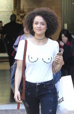 NATHALIE EMMANUEL Out Shopping in Los Angeles 03/08/2017