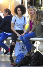 NATHALIE EMMANUEL Out Shopping in Los Angeles 03/08/2017