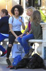 NATHALIE EMMANUEL Out Shopping in Los Angeles 03/08/2017