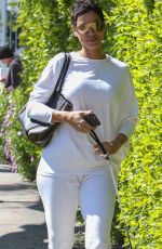 NICOLE MURPHY Walks Her Dog Out in West Hollywood 03/01/2017
