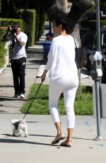 NICOLE MURPHY Walks Her Dog Out in West Hollywood 03/01/2017