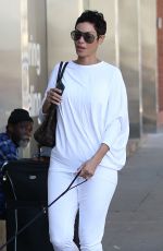 NICOLE MURPHY Walks Her Dog Out in West Hollywood 03/01/2017