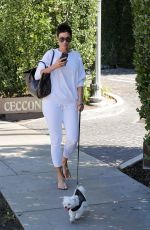 NICOLE MURPHY Walks Her Dog Out in West Hollywood 03/01/2017