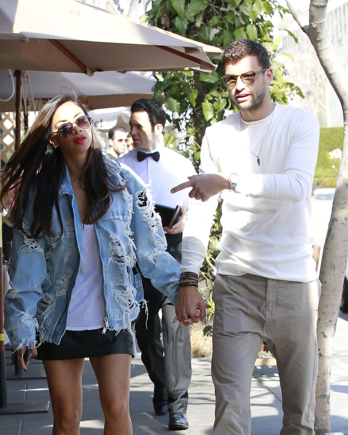 NICOLE SCHERZINGER and Grigor Dimitrov Out for Lunch in Beverly Hills ...
