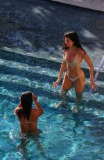 NICOLE WILLIAMS and CHRISTINA MILIAN in Bbikinis at a Pool in Hawaii 03/30/2017