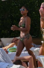 NICOLE WILLIAMS and CHRISTINA MILIAN in Bbikinis at a Pool in Hawaii 03/30/2017