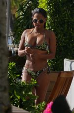 NICOLE WILLIAMS and CHRISTINA MILIAN in Bbikinis at a Pool in Hawaii 03/30/2017