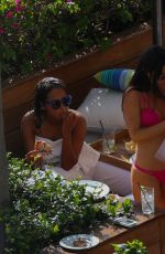 NICOLE WILLIAMS and CHRISTINA MILIAN in Bbikinis at a Pool in Hawaii 03/30/2017
