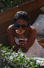 NICOLE WILLIAMS and CHRISTINA MILIAN in Bbikinis at a Pool in Hawaii 03/30/2017