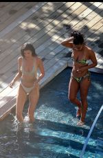 NICOLE WILLIAMS and CHRISTINA MILIAN in Bbikinis at a Pool in Hawaii 03/30/2017