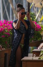 NICOLE WILLIAMS and CHRISTINA MILIAN in Bbikinis at a Pool in Hawaii 03/30/2017
