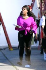 NIECY NASH on the Set of 