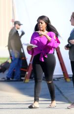 NIECY NASH on the Set of 