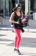 NINA DOBREV Leaves a Gym in West Hollywood 02/22/2017