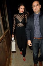 NINA DOBREV Leaves Power Stylists Dinner in West Hollywood 03/14/2017